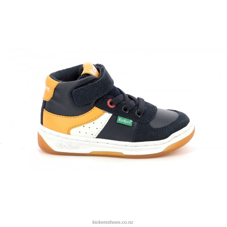 Kickers Kids Kickalien Navy White Orange NPZDR1008