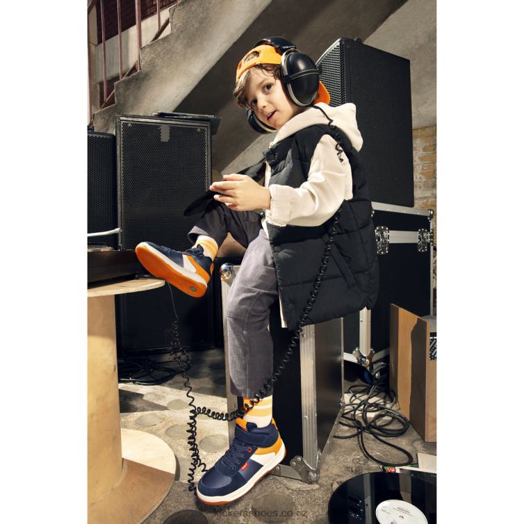 Kickers Kids Kickalien Navy White Orange NPZDR1008
