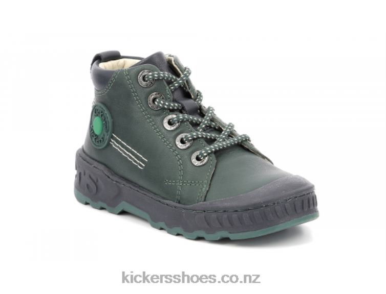 Kickers Kids Kickdundy Green Navy NPZDR990