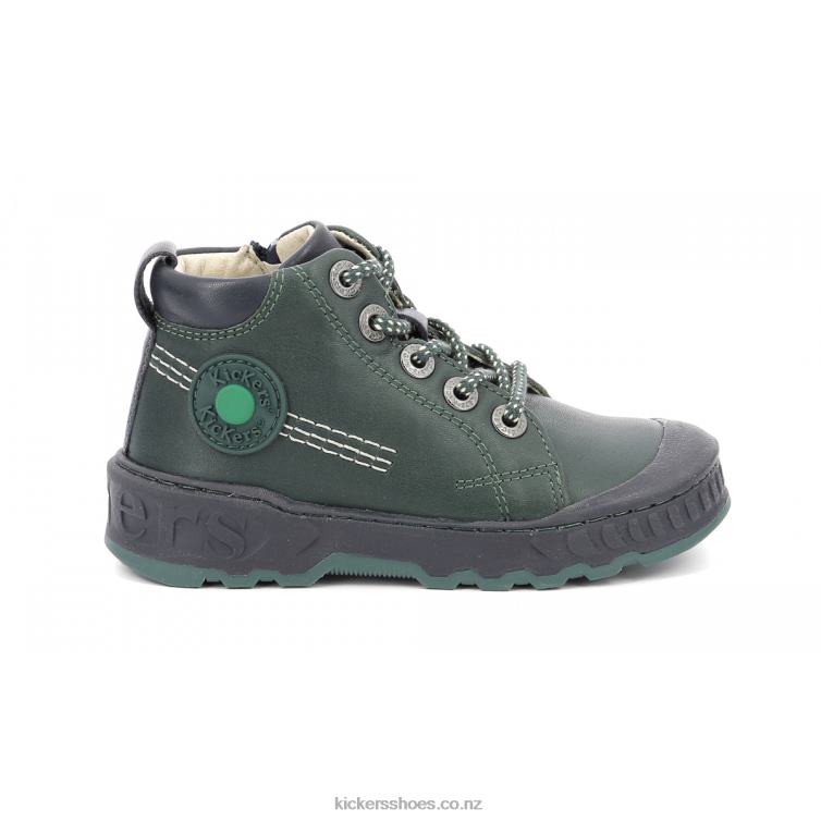 Kickers Kids Kickdundy Green Navy NPZDR990