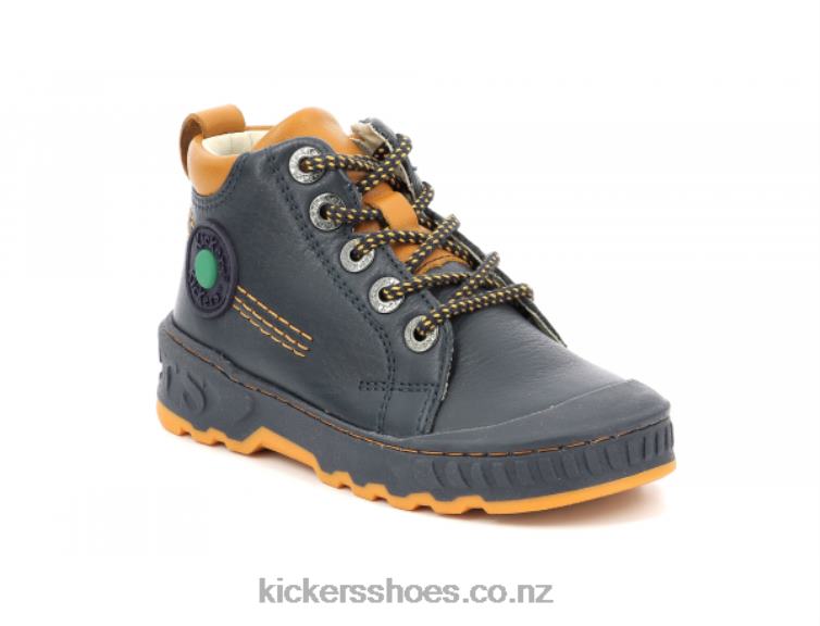 Kickers Kids Kickdundy Navy Orange NPZDR989
