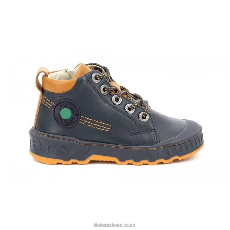 Kickers Kids Kickdundy Navy Orange NPZDR989