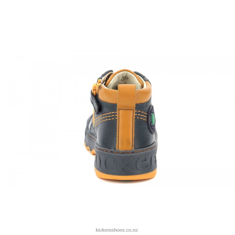 Kickers Kids Kickdundy Navy Orange NPZDR989