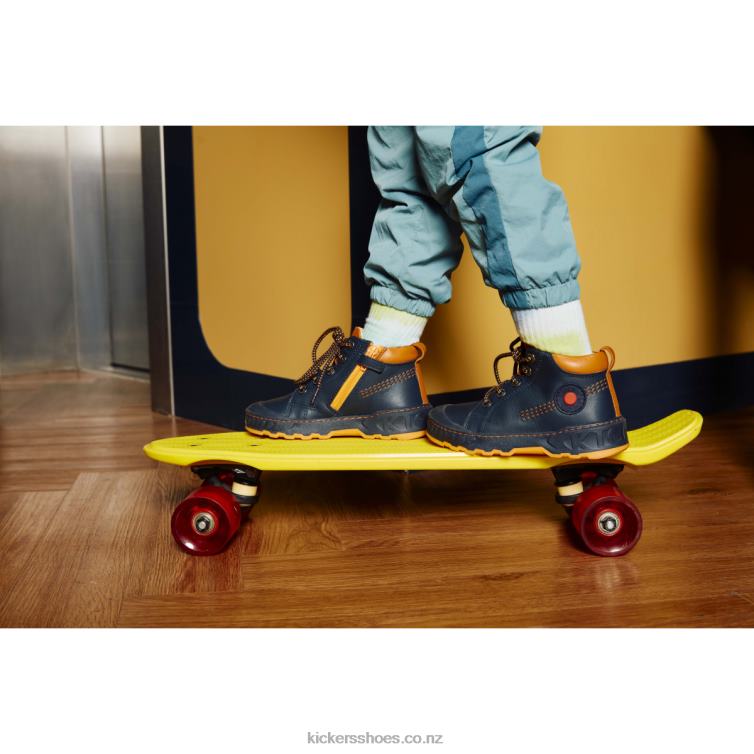 Kickers Kids Kickdundy Navy Orange NPZDR989