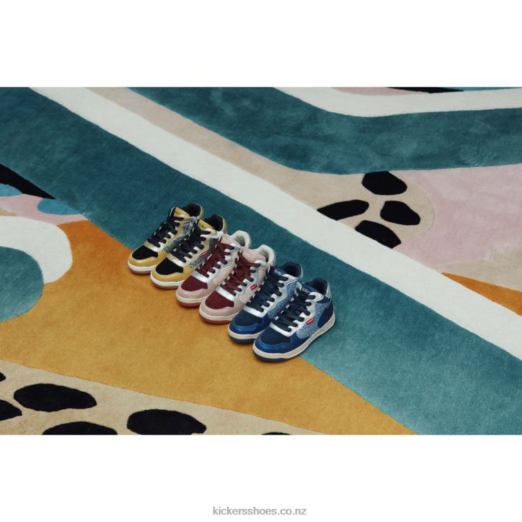 Kickers Kids Kicklax Yellow Black Zebra NPZDR944