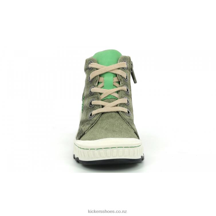 Kickers Kids Kickrup Khaki Green NPZDR932