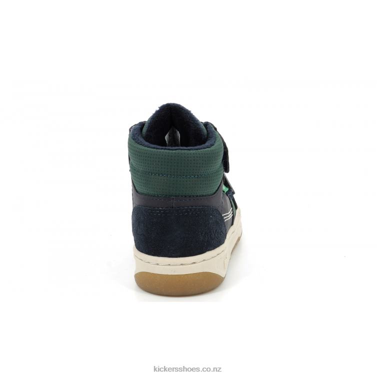 Kickers Kids Kroisy Navy Green NPZDR940
