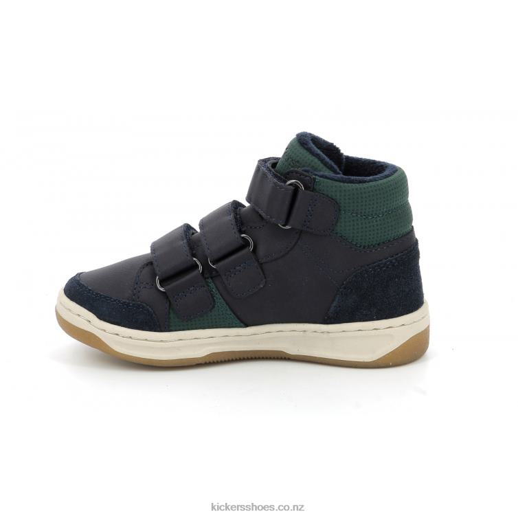 Kickers Kids Kroisy Navy Green NPZDR940