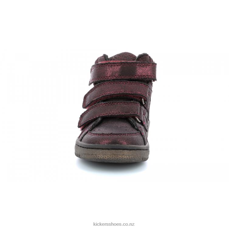 Kickers Kids Lohan Bright Burgundy NPZDR948