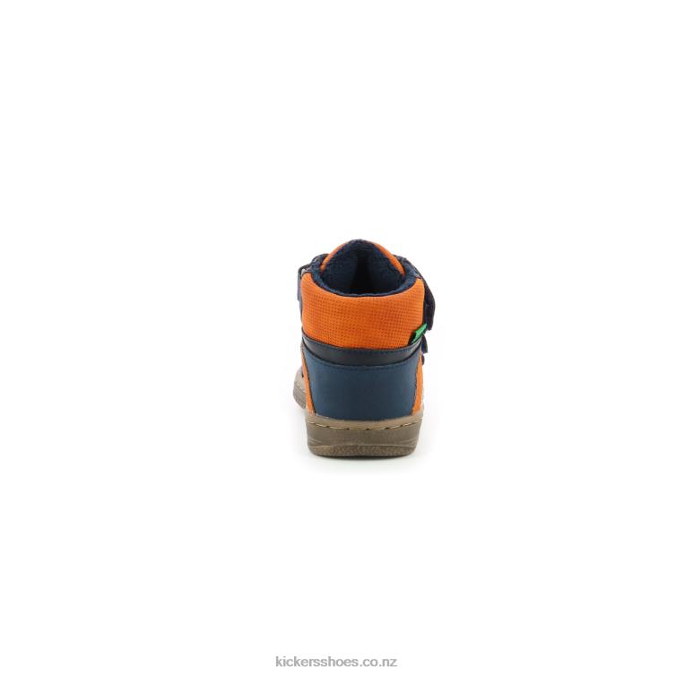 Kickers Kids Lohan Navy Orange NPZDR957