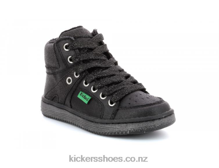Kickers Kids Lowell Bright Black NPZDR959