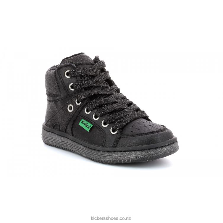 Kickers Kids Lowell Bright Black NPZDR959