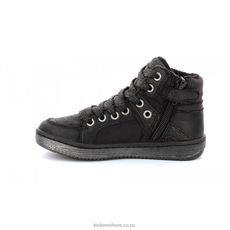 Kickers Kids Lowell Bright Black NPZDR959