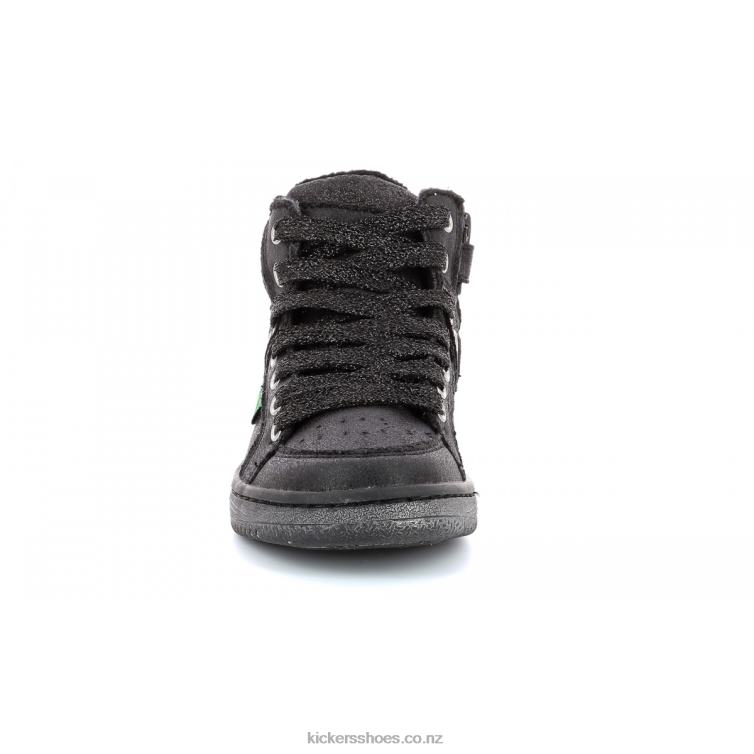 Kickers Kids Lowell Bright Black NPZDR959
