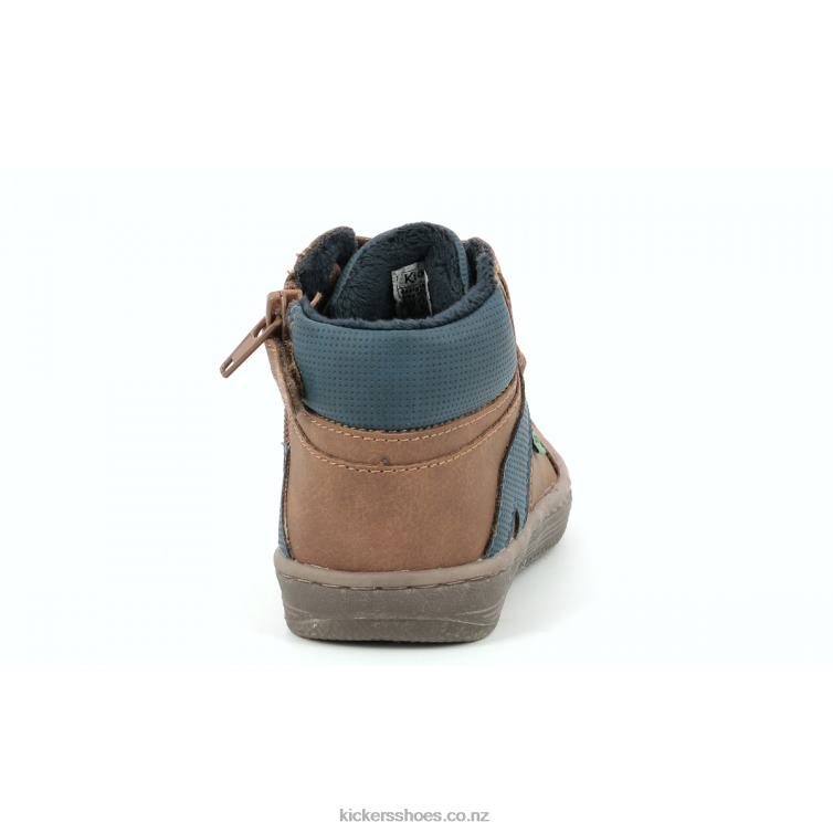 Kickers Kids Lowell Camel Blue NPZDR969