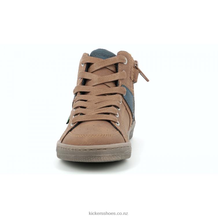 Kickers Kids Lowell Camel Blue NPZDR969