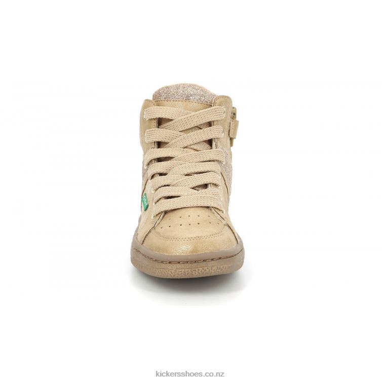 Kickers Kids Lowell Champagne NPZDR998