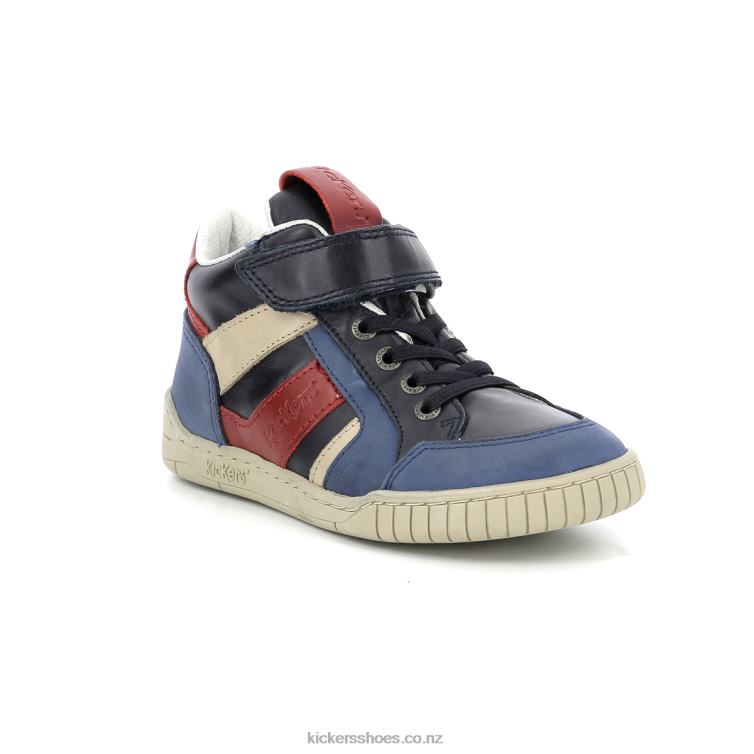 Kickers Kids Wincky Cdt Blue Red Navy NPZDR987