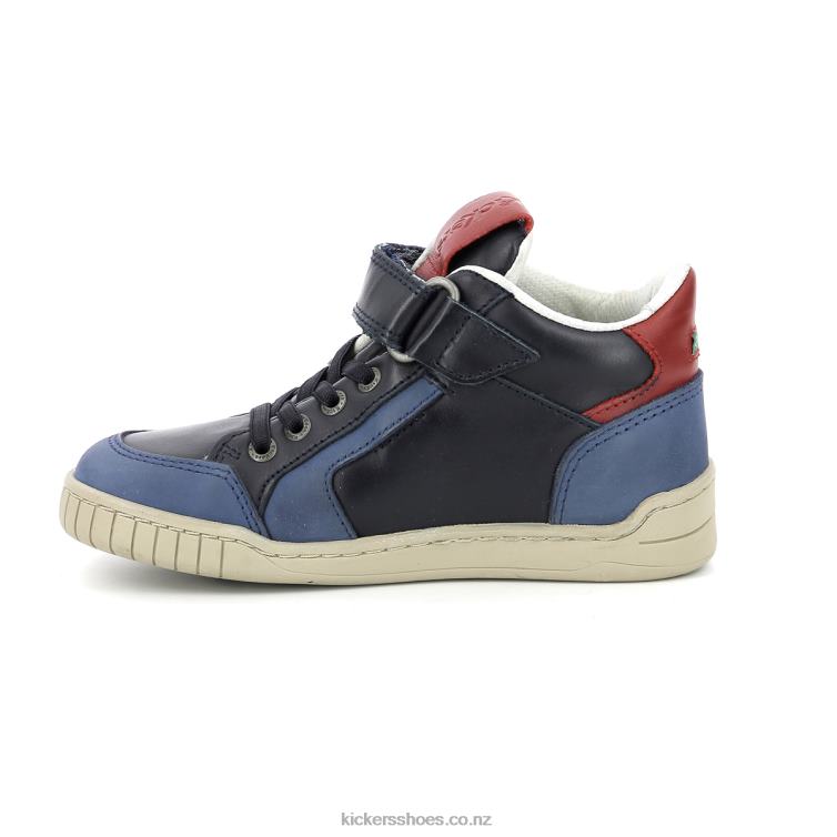 Kickers Kids Wincky Cdt Blue Red Navy NPZDR987
