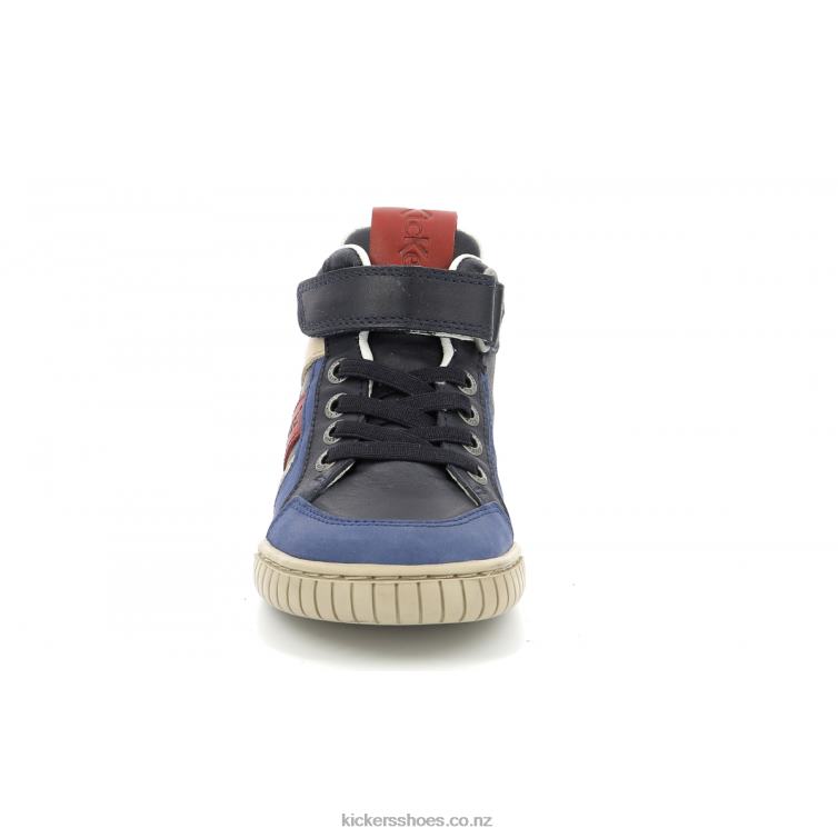 Kickers Kids Wincky Cdt Blue Red Navy NPZDR994
