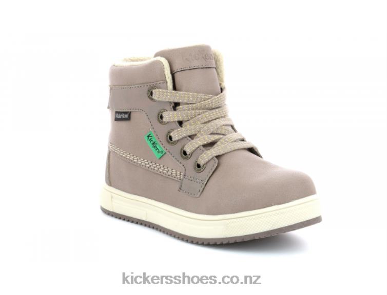 Kickers Kids Yepo WPF Beige Metallised NPZDR992