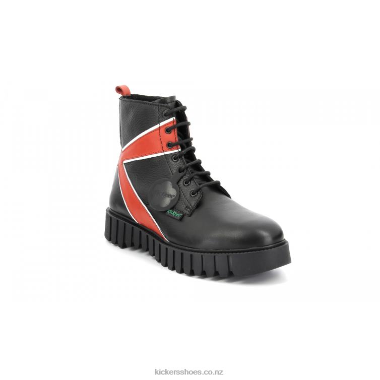 Kickers Men Kick Fabulous Black Red NPZDR358