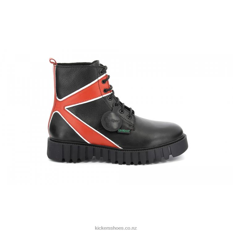 Kickers Men Kick Fabulous Black Red NPZDR358