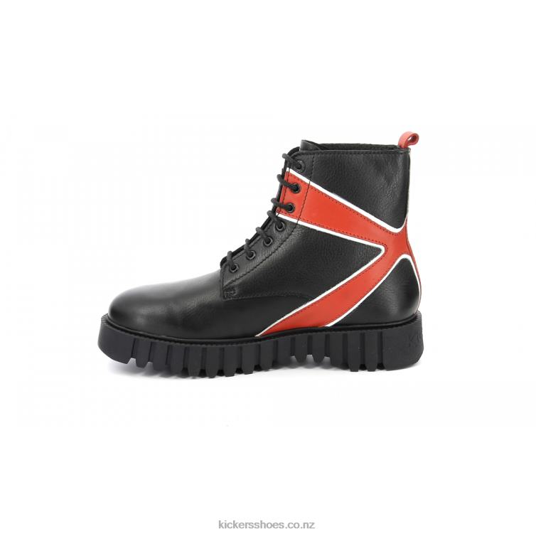 Kickers Men Kick Fabulous Black Red NPZDR358
