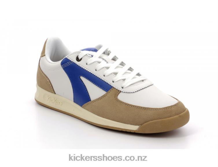 Kickers Men Kick Krack White Blue NPZDR309