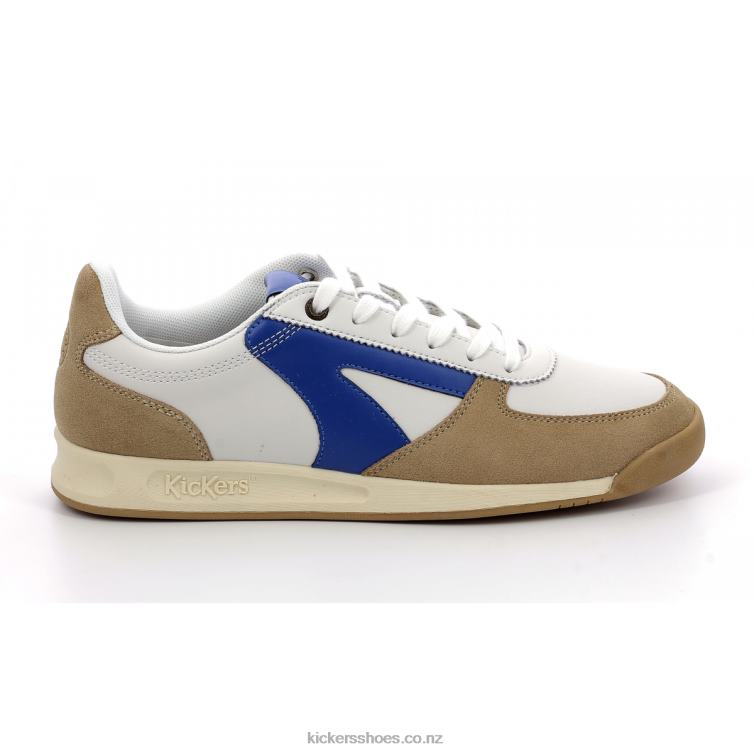 Kickers Men Kick Krack White Blue NPZDR309