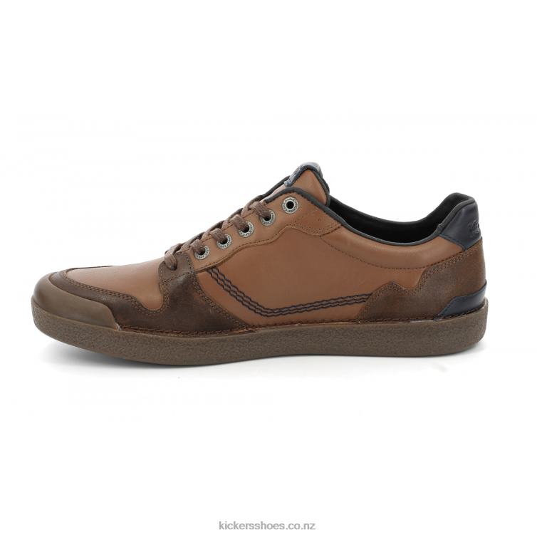 Kickers Men Kick Trigolo Camel Cognac Navy NPZDR318