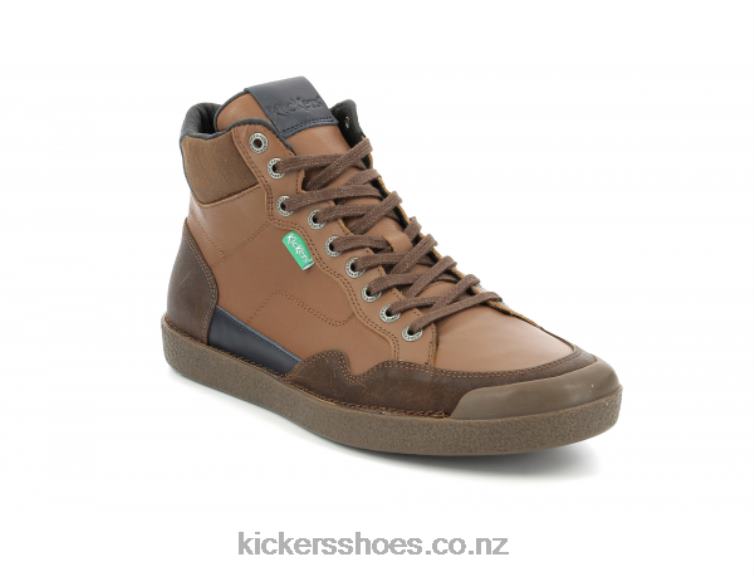 Kickers Men Kick Triparty Camel Cognac Navy NPZDR324