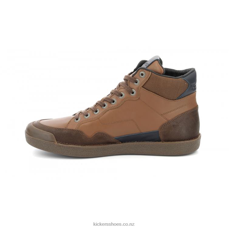 Kickers Men Kick Triparty Camel Cognac Navy NPZDR324