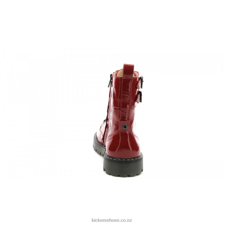 Kickers Women Deckranger Red Patent NPZDR209
