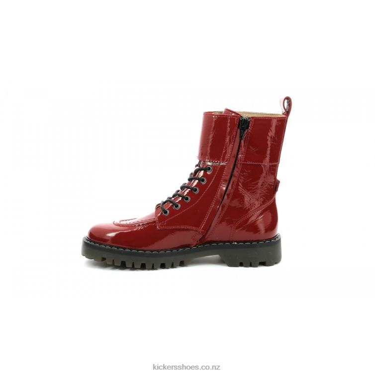Kickers Women Deckranger Red Patent NPZDR209