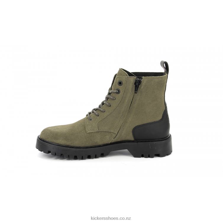 Kickers Women Kick Decklock Dark Green Olive NPZDR218