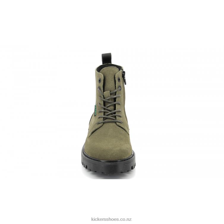 Kickers Women Kick Decklock Dark Green Olive NPZDR218