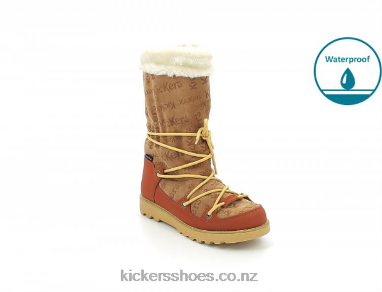 Kickers Women Kick Neosnow Camel Rouille NPZDR212