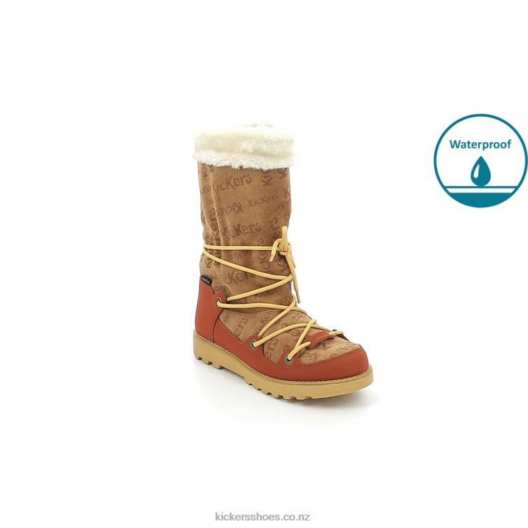 Kickers Women Kick Neosnow Camel Rouille NPZDR212
