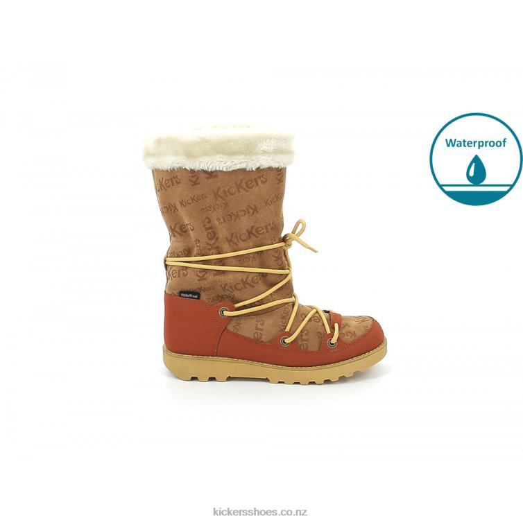 Kickers Women Kick Neosnow Camel Rouille NPZDR212