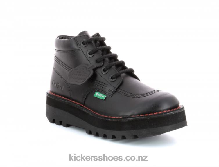 Kickers Women Kickplatform Black NPZDR205