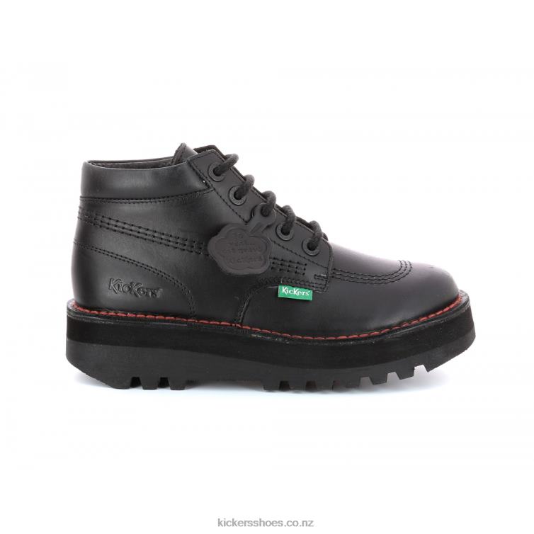 Kickers Women Kickplatform Black NPZDR205
