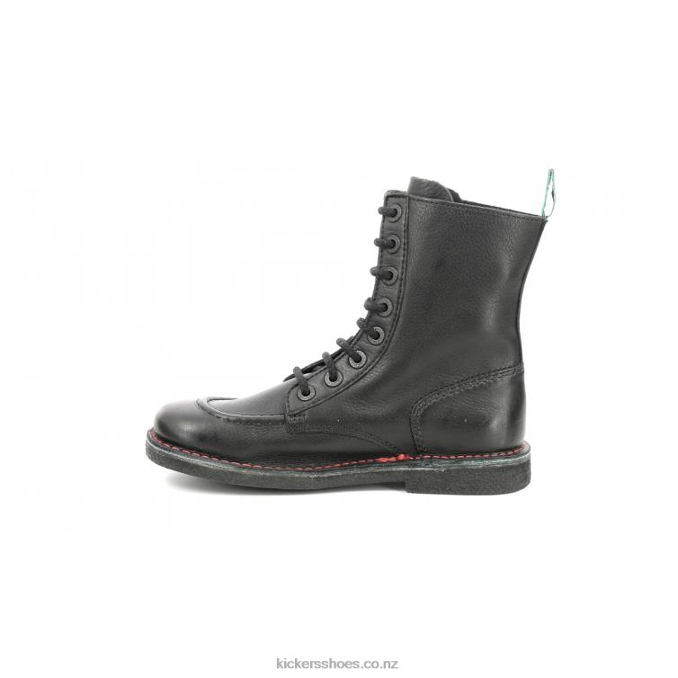 Kickers Women Meetickzip Flat Black NPZDR237