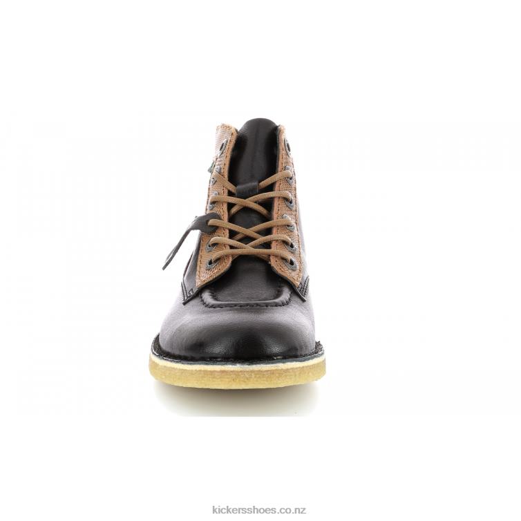 Kickers Women Kick Legend Black Camel Brown NPZDR277