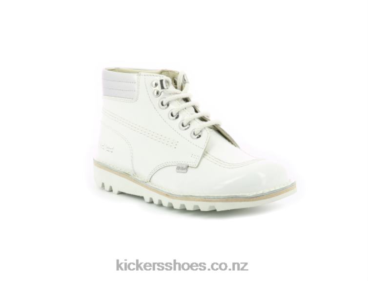 Kickers Women Kick Throwback White Silver NPZDR292