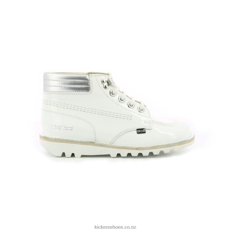 Kickers Women Kick Throwback White Silver NPZDR292