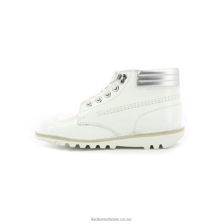 Kickers Women Kick Throwback White Silver NPZDR292