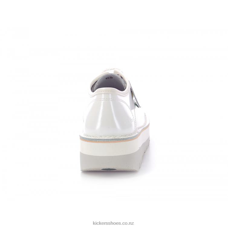 Kickers Women Kickougirl White Patent NPZDR256