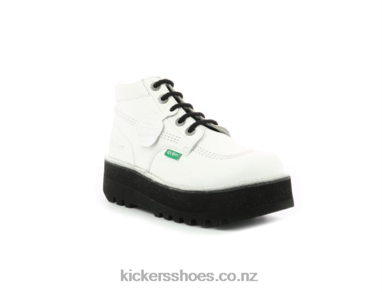 Kickers Women Kickplatform White NPZDR276