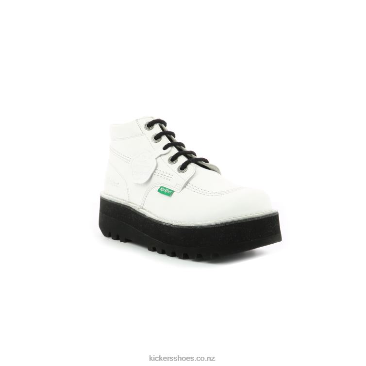 Kickers Women Kickplatform White NPZDR276
